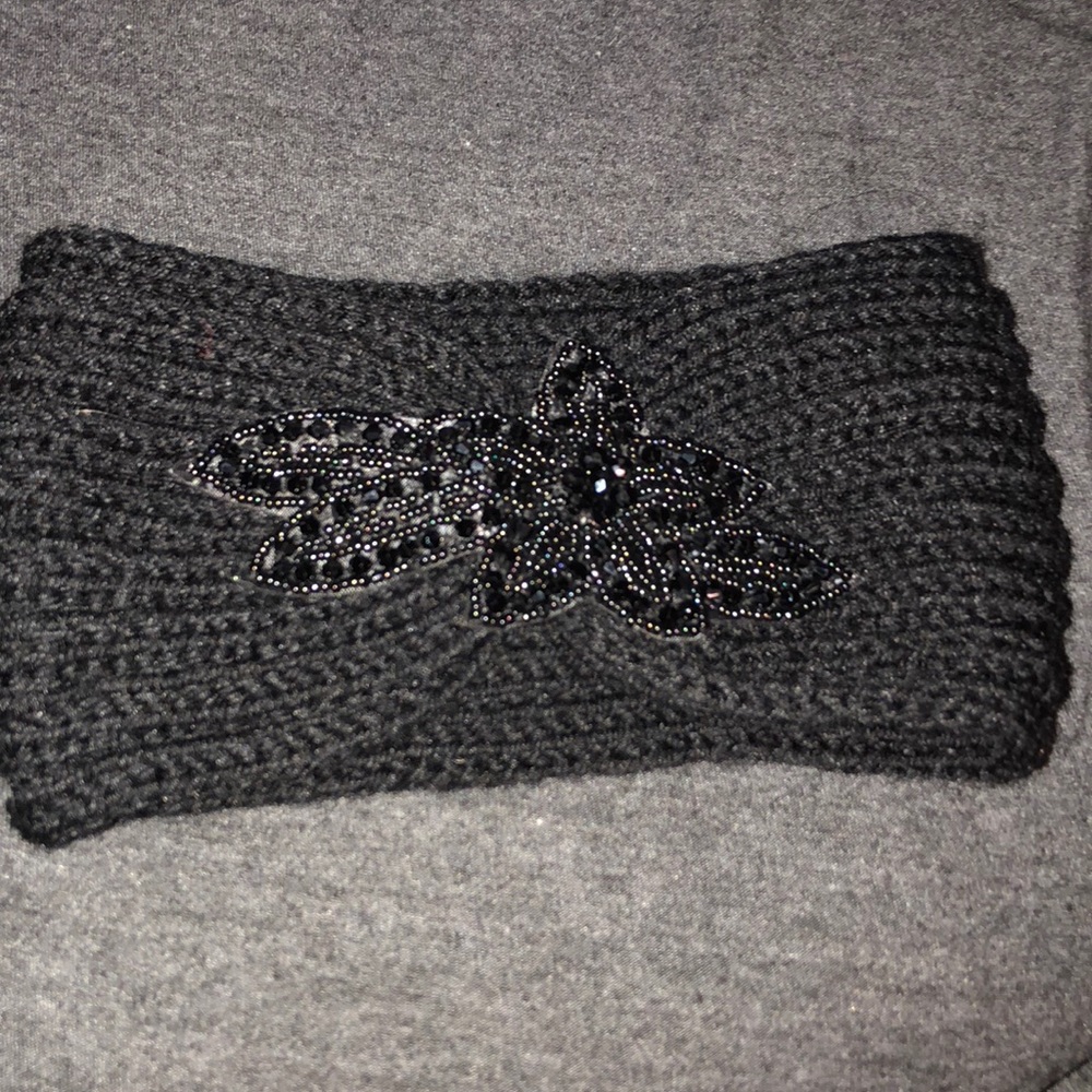Beaded winter head band.